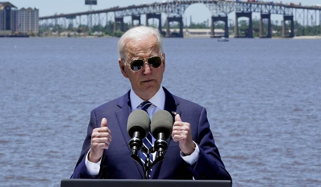 In Louisiana, Biden makes infrastructure pitch local