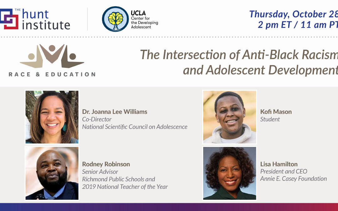 Hunt Institute hosts webinar on the intersection of anti-Black racism and adolescent development - Colorado Children's Campaign