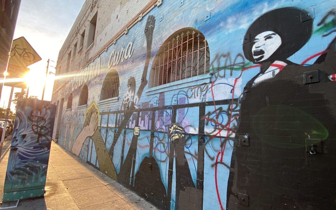 Mural Depicting The Los Angeles Black Panther Party Destroyed on Central Ave