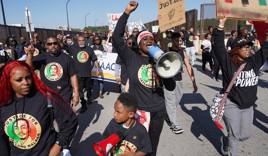 Akron organizers march for Jayland Walker, promote civilian review board charter amendment