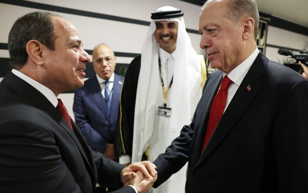 Egypt hails el-Sisi, Erdogan handshake as new beginning in ties | Abdel Fattah el-Sisi News | Al Jazeera