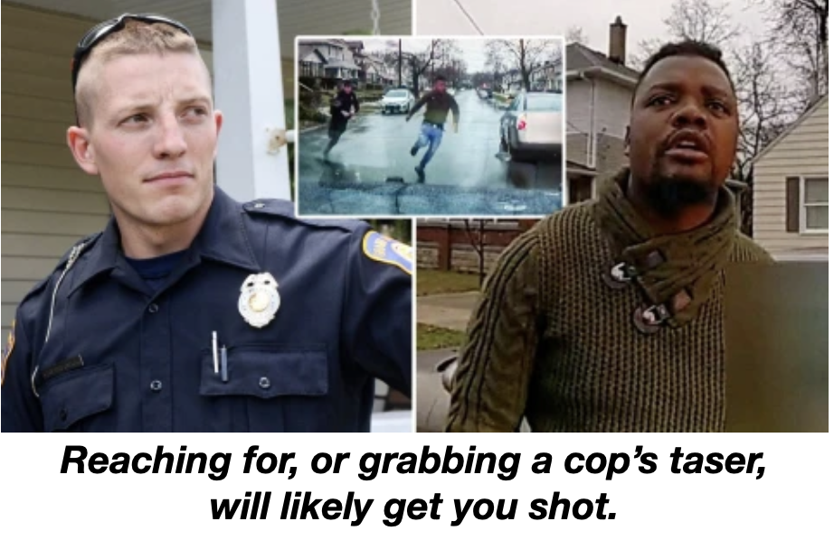 Grabbing a cop’s taser is becoming a popular legal justification for police shooting of Black people