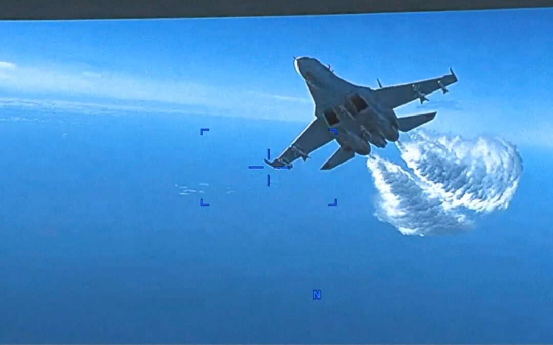US releases video of Black Sea drone incident with Russian jet | Russia-Ukraine war News | Al Jazeera