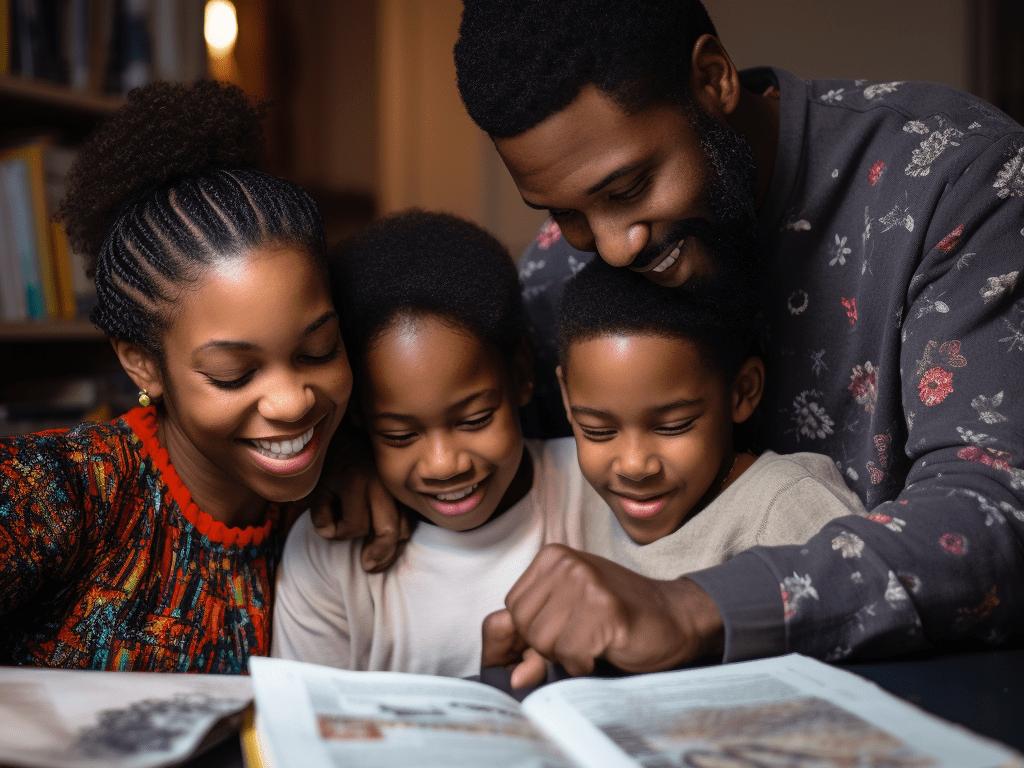 A candid photograph captures a Black family deeply engaged in homeschooling activities, showcasing the increasing trend among Black families during the pandemic. Delve into the reasons behind this educational shift and explore the potential implications it holds for the future of education.