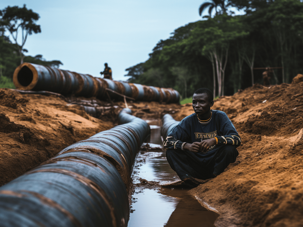 A poignant visual representation uncovers the adverse effects of the Uganda oil pipeline project, shedding light on the impoverishment faced by thousands. In this compelling article, explore the project's impact on local communities and the environment, while delving into the urgent need for sustainable alternatives.