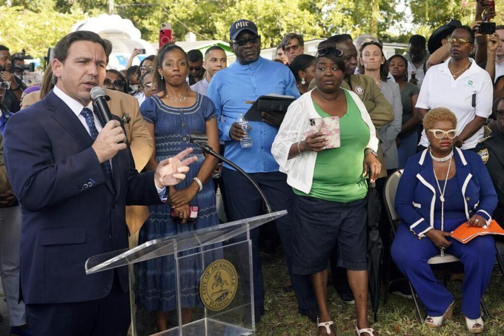 Florida Gov. Ron DeSantis faces Black leaders' anger after racist killings in Jacksonville