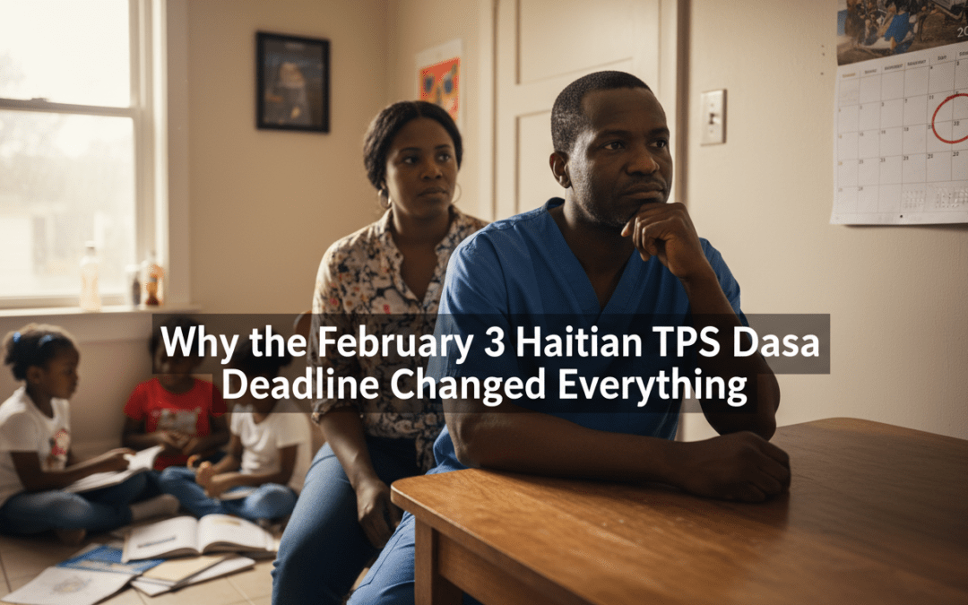 Why the February 3 Haitian TPS Deadline Changed Everything