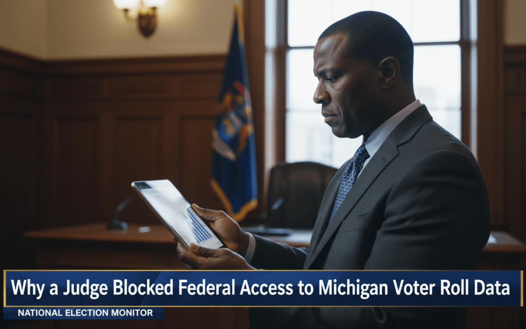 Why a Judge Blocked Federal Access to Michigan Voter Roll Data